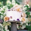 One-Tier Cake with Macarons