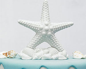Starfish Wedding Cake Topper