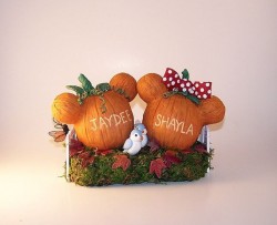 Mickey Pumpkin cake toppers
