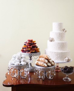 sparkle white wedding cake