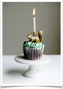 Gilded Animal Candle Cake Topper