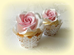 Rose cupcakes